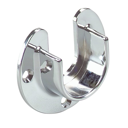 Knape & Vogt Knape & Vogt 2-1/4 in. L X 1-5/16 in. D Polished Chrome Steel Closet Rod Flange 766 CHR